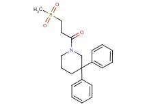 1-[3-(methylsulfonyl)propanoyl]-3,3-diphenylpiperidine