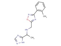 N-{[3-(2-methylphenyl)-1,2,4-oxadiazol-5-yl]methyl}-1-(1H-1,2,4-triazol-5-yl)ethanamine