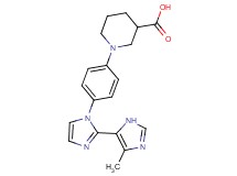 1-[4-(5'-methyl-1H,3'H-2,4'-biimidazol-1-yl)phenyl]piperidine-3-carboxylic acid
