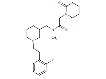 N-({1-[2-(2-fluorophenyl)ethyl]-3-piperidinyl}methyl)-N-methyl-2-(2-oxo-1-piperidinyl)acetamide