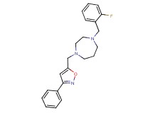 1-(2-fluorobenzyl)-4-[(3-phenyl-5-isoxazolyl)methyl]-1,4-diazepane