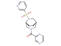 (1S*,5R*)-3-(2-pyrazinylcarbonyl)-6-(3-pyridinylsulfonyl)-3,6-diazabicyclo[3.2.2]nonane
