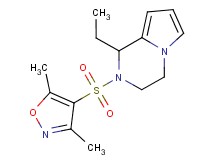 2-[(3,5-dimethyl-4-isoxazolyl)sulfonyl]-1-ethyl-1,2,3,4-tetrahydropyrrolo[1,2-a]pyrazine