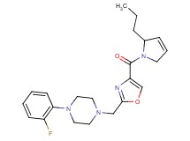 1-(2-fluorophenyl)-4-({4-[(2-propyl-2,5-dihydro-1H-pyrrol-1-yl)carbonyl]-1,3-oxazol-2-yl}methyl)piperazine