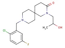 9-(2-chloro-5-fluorobenzyl)-2-(2-hydroxypropyl)-2,9-diazaspiro[5.5]undecan-3-one