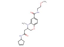 3-[2-(cyclopent-3-en-1-ylamino)-2-oxoethyl]-N-(2-methoxyethyl)-4-methyl-3,4-dihydro-2H-1,4-benzoxazine-6-carboxamide