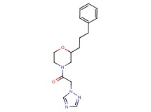 2-(3-phenylpropyl)-4-(1H-1,2,4-triazol-1-ylacetyl)morpholine