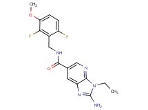 2-amino-N-(2,6-difluoro-3-methoxybenzyl)-3-ethyl-3H-imidazo[4,5-b]pyridine-6-carboxamide