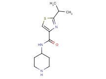 2-isopropyl-N-4-piperidinyl-1,3-thiazole-4-carboxamide trifluoroacetate