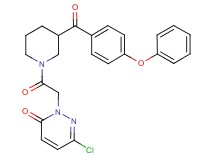 6-chloro-2-{2-oxo-2-[3-(4-phenoxybenzoyl)-1-piperidinyl]ethyl}-3(2H)-pyridazinone