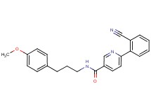 6-(2-cyanophenyl)-N-[3-(4-methoxyphenyl)propyl]nicotinamide