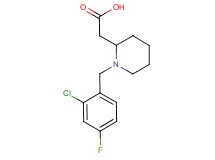 [1-(2-chloro-4-fluorobenzyl)piperidin-2-yl]acetic acid