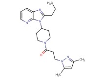 3-{1-[3-(3,5-dimethyl-1H-pyrazol-1-yl)propanoyl]-4-piperidinyl}-2-propyl-3H-imidazo[4,5-b]pyridine
