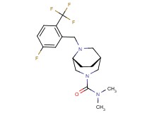 (1R*,5R*)-6-[5-fluoro-2-(trifluoromethyl)benzyl]-N,N-dimethyl-3,6-diazabicyclo[3.2.2]nonane-3-carboxamide