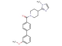 1-[(3'-methoxy-4-biphenylyl)carbonyl]-4-(1-methyl-1H-imidazol-2-yl)piperidine