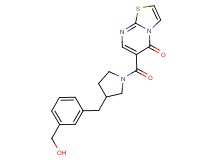 6-({3-[3-(hydroxymethyl)benzyl]pyrrolidin-1-yl}carbonyl)-5H-[1,3]thiazolo[3,2-a]pyrimidin-5-one