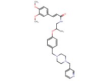 (2E)-3-(3,4-dimethoxyphenyl)-N-[2-(4-{[4-(3-pyridinylmethyl)-1-piperazinyl]methyl}phenoxy)propyl]acrylamide