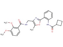 N-[(2-{2-[(cyclobutylcarbonyl)amino]phenyl}-5-methyl-1,3-oxazol-4-yl)methyl]-2,3-dimethoxybenzamide