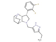 (3R*,3aR*,7aR*)-3-(2,3-difluorophenyl)-1-[(3-ethyl-1H-pyrazol-5-yl)methyl]octahydro-4,7-ethanopyrrolo[3,2-b]pyridine