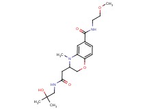 3-{2-[(2-hydroxy-2-methylpropyl)amino]-2-oxoethyl}-N-(2-methoxyethyl)-4-methyl-3,4-dihydro-2H-1,4-benzoxazine-6-carboxamide