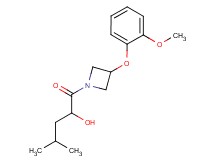 1-[3-(2-methoxyphenoxy)-1-azetidinyl]-4-methyl-1-oxo-2-pentanol