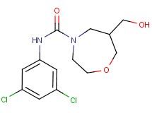 N-(3,5-dichlorophenyl)-6-(hydroxymethyl)-1,4-oxazepane-4-carboxamide