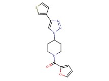 1-(2-furoyl)-4-[4-(3-thienyl)-1H-1,2,3-triazol-1-yl]piperidine