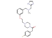 1-[3-(2-{4-[(4-fluorophenyl)acetyl]-1-piperazinyl}ethoxy)phenyl]-N-(1H-imidazol-2-ylmethyl)-N-methylmethanamine