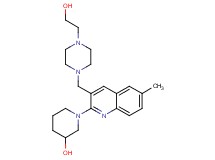 1-(3-{[4-(2-hydroxyethyl)-1-piperazinyl]methyl}-6-methyl-2-quinolinyl)-3-piperidinol