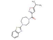 2-{4-[(5-isopropyl-3-isoxazolyl)carbonyl]-1,4-diazepan-1-yl}-1,3-benzothiazole