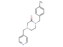 1-(4-methylbenzyl)-4-(4-pyridinylmethyl)-2-piperazinone