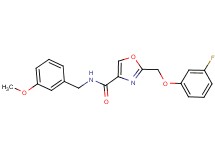 2-[(3-fluorophenoxy)methyl]-N-(3-methoxybenzyl)-1,3-oxazole-4-carboxamide