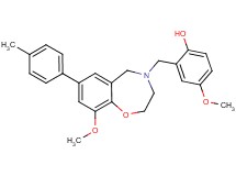 4-methoxy-2-{[9-methoxy-7-(4-methylphenyl)-2,3-dihydro-1,4-benzoxazepin-4(5H)-yl]methyl}phenol