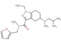 1-ethyl-N-(2-furylmethyl)-5-[isobutyl(methyl)amino]-N-methyl-4,5,6,7-tetrahydro-1H-indazole-3-carboxamide