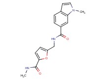 1-methyl-N-({5-[(methylamino)carbonyl]-2-furyl}methyl)-1H-indole-6-carboxamide