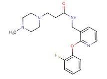 N-{[2-(2-fluorophenoxy)-3-pyridinyl]methyl}-3-(4-methyl-1-piperazinyl)propanamide