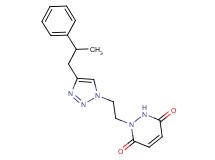 1-{2-[4-(2-phenylpropyl)-1H-1,2,3-triazol-1-yl]ethyl}-1,2-dihydropyridazine-3,6-dione
