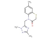 4-[(1,3-dimethyl-1H-1,2,4-triazol-5-yl)methyl]-7-methyl-2H-1,4-benzothiazin-3(4H)-one