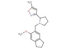 3-{1-[(6-methoxy-2,3-dihydro-1H-inden-5-yl)methyl]pyrrolidin-2-yl}-5-methylisoxazole