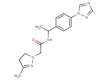 2-(3-methyl-4,5-dihydro-1H-pyrazol-1-yl)-N-{1-[4-(1H-1,2,4-triazol-1-yl)phenyl]ethyl}acetamide