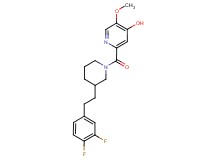 2-({3-[2-(3,4-difluorophenyl)ethyl]-1-piperidinyl}carbonyl)-5-methoxy-4-pyridinol
