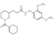 3-[1-(1-cyclohexen-1-ylcarbonyl)-3-piperidinyl]-N-(2,4-dimethoxybenzyl)propanamide