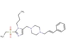 1-{[1-butyl-2-(ethylsulfonyl)-1H-imidazol-5-yl]methyl}-4-[(2E)-3-phenyl-2-propen-1-yl]piperazine