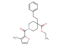 ethyl 1-(3-methyl-2-furoyl)-4-(2-phenylethyl)-4-piperidinecarboxylate