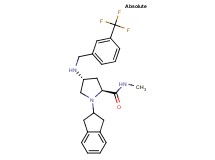 (4R)-1-(2,3-dihydro-1H-inden-2-yl)-N-methyl-4-{[3-(trifluoromethyl)benzyl]amino}-L-prolinamide
