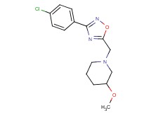 1-{[3-(4-chlorophenyl)-1,2,4-oxadiazol-5-yl]methyl}-3-methoxypiperidine