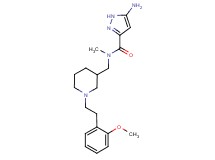 5-amino-N-({1-[2-(2-methoxyphenyl)ethyl]piperidin-3-yl}methyl)-N-methyl-1H-pyrazole-3-carboxamide