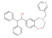 2,2-diphenyl-1-[4-(3-pyridinylmethyl)-2,3,4,5-tetrahydro-1,4-benzoxazepin-7-yl]ethanol