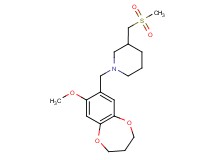1-[(8-methoxy-3,4-dihydro-2H-1,5-benzodioxepin-7-yl)methyl]-3-[(methylsulfonyl)methyl]piperidine