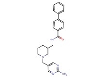 N-({1-[(2-amino-5-pyrimidinyl)methyl]-3-piperidinyl}methyl)-4-biphenylcarboxamide